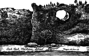 Arch Rock, Mackinac Island - 500px art copyright Maggie LaNoue