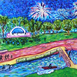 Albion River Mural Summer - 1000px art copyright Maggie LaNoue