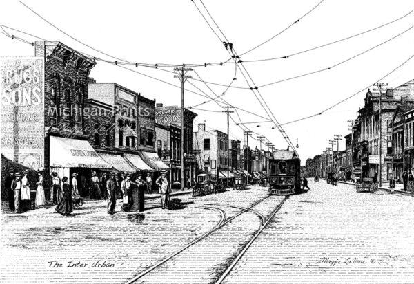 The Interurban, Marshall - 1000px art copyright Maggie LaNoue