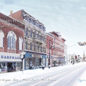 West Michigan Ave., Marshall - 1000px art copyright Maggie LaNoue