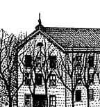 Albion College Campus 1898 - 144px art copyright Maggie LaNoue
