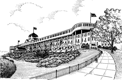 Grand Hotel, Side View, Mackinac Island - 500px art copyright Maggie LaNoue